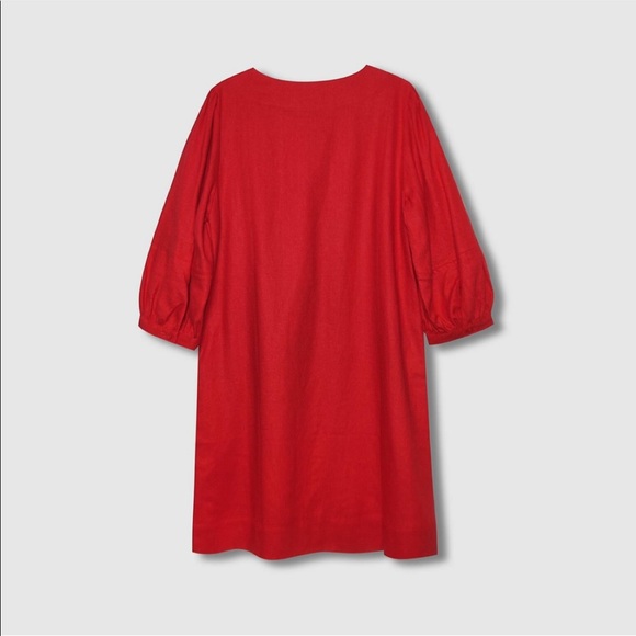 Who What Wear 3/4 Sleeve Lace-Up Dress - Picture 3 of 7